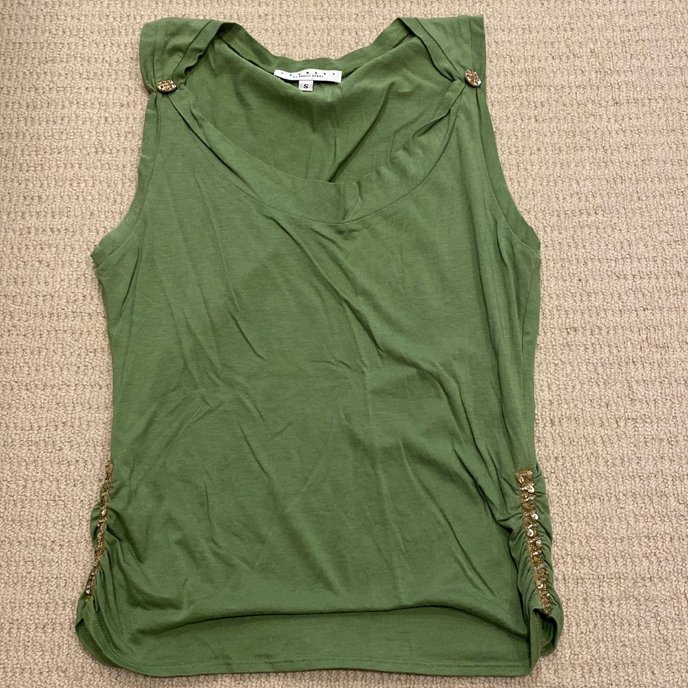 Laundry by Shelli Segal embellished tank